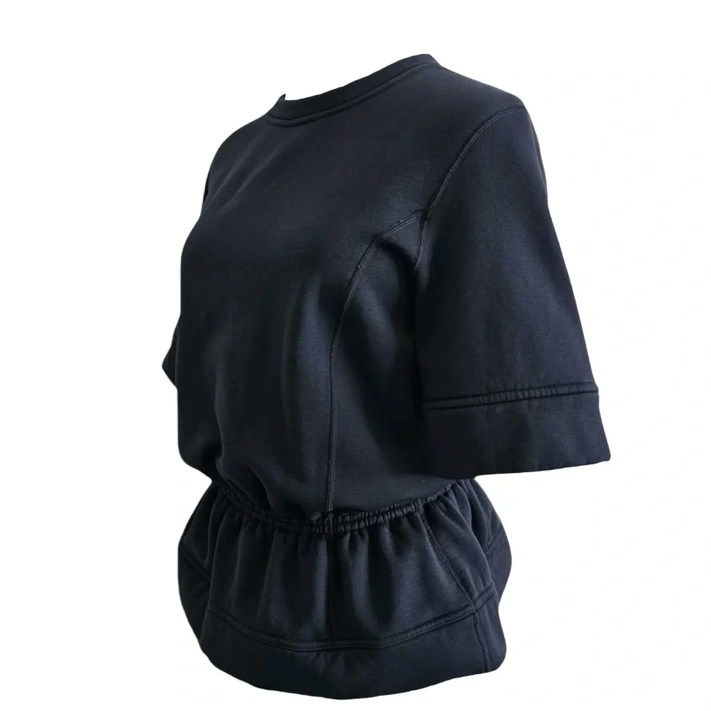 LULULEMON Peplum Pullover Top in Inkwell Navy Size Medium